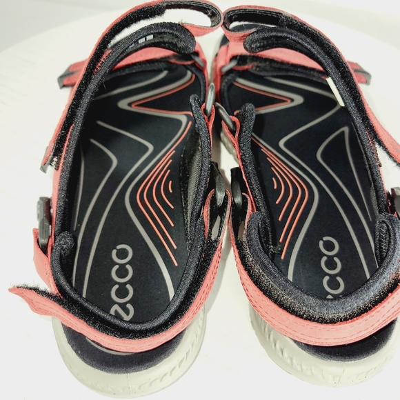 ECCO SPORT TERRA RED LEATHER HIKING SANDALS WOMEN SIZE US7/EU38 - Picture 9 of 14